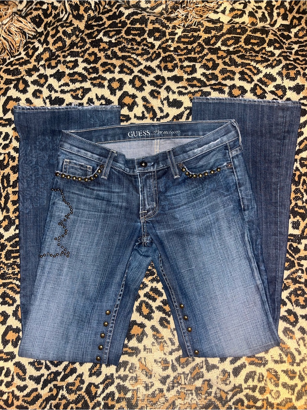 Guess Premium studded flare jeans